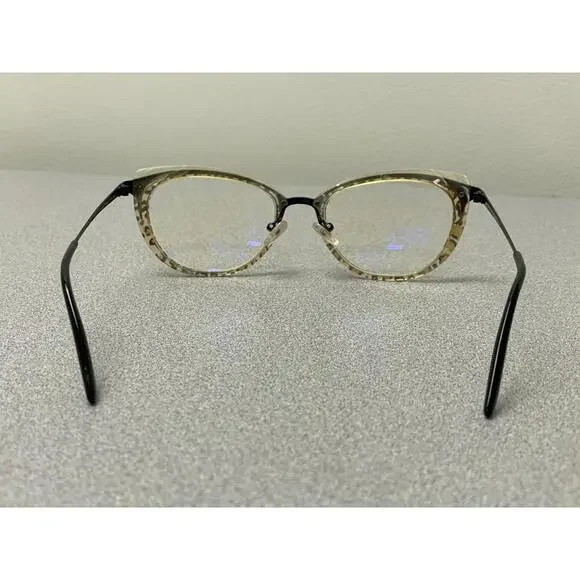 Jean Lafont Eyeglasses Brigitte 380 Leopard/Black Cat Eye Frame France 52-18 134